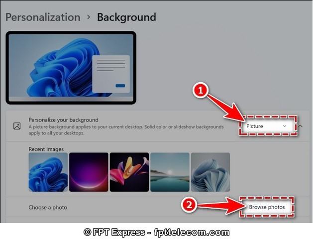 3 cách đổi hình nền máy tính Windows 11 siêu đơn giản - Fptshop.com.vn