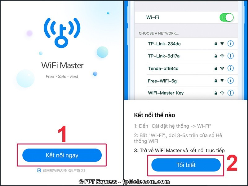 Cách bắt wifi không cần mật khẩu cho iPhone qua appp Wifi Master