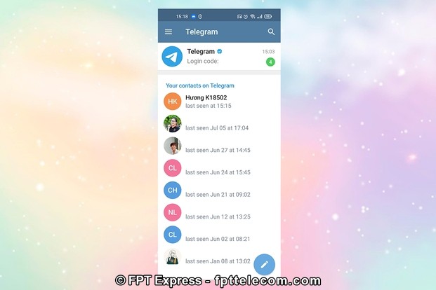 Hoàn tất đăng nhập tài khoản Telegram