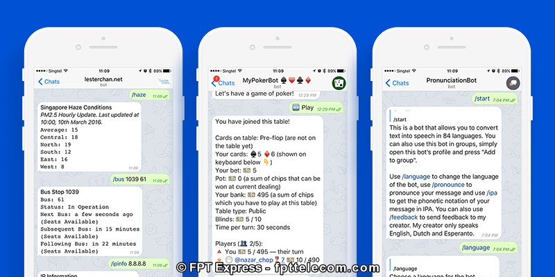 Chatbot trên Telegram cho người dùng thêm trải nghiệm