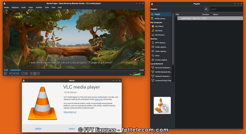 VLC Media Player - ứng dụng trình chiếu, chụp ảnh/ quay video màn hình quen thuộc với người dùng máy tính toàn cầu