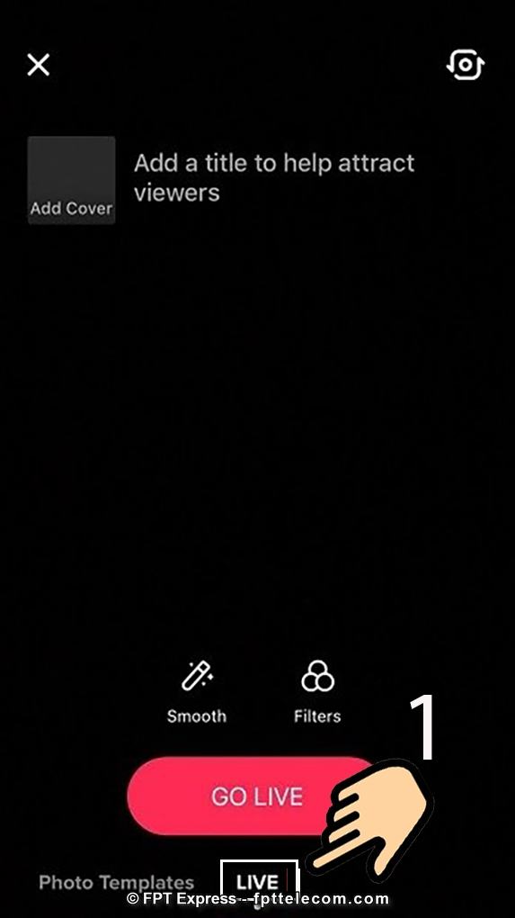 Cách live Tiktok