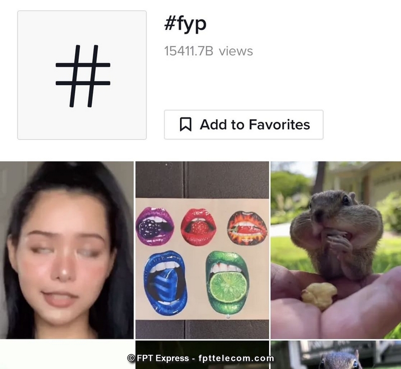 FYP là gì Tiktok? Hashtag FYP được sử dụng phổ biến trên các video TikTok