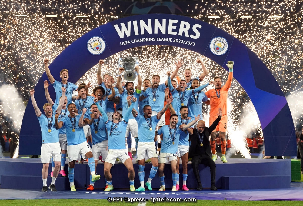Man City vừa giành chức vô địch Cúp C1 Châu Âu 2023