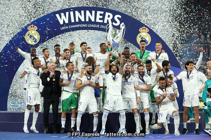 Đội bóng Hoàng gia Tây Ban Nha - Real Madrid là “gã khổng lồ” có bảng thành tính vượt trội nhất lịch sử Champions League với 14 lần vô địch