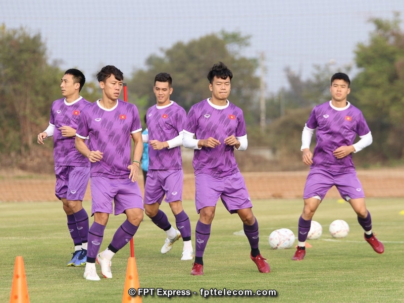 Việt Nam sẽ có trận khai mạc với đội tuyển Lào vào 19h30 ngày 21/12/2022, hiện các cầu thủ đang luyện tập chuẩn bị cho trận chiến
