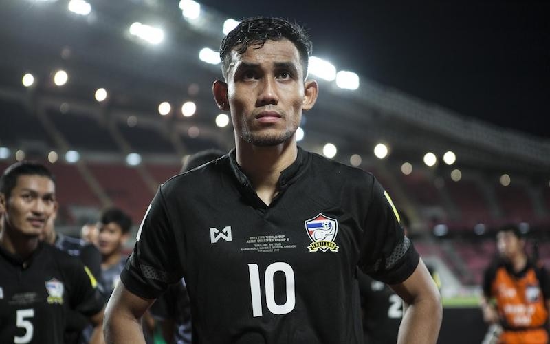 Cầu thủ Teerasil Dangda (Thái Lan) không ra sân tại trận Chung kết AFF Cup