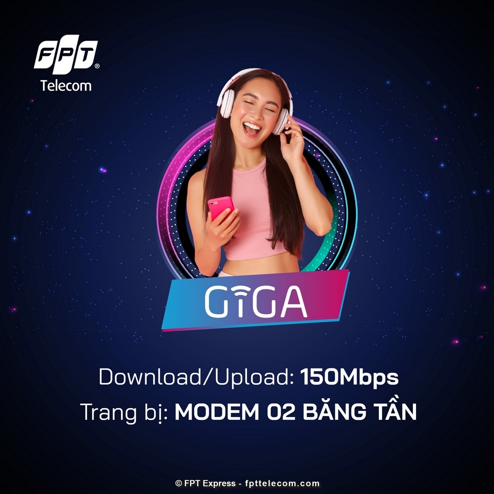 Giga là gói cước mới được FPT Telecom triển khai với tốc độ băng thông cực lớn