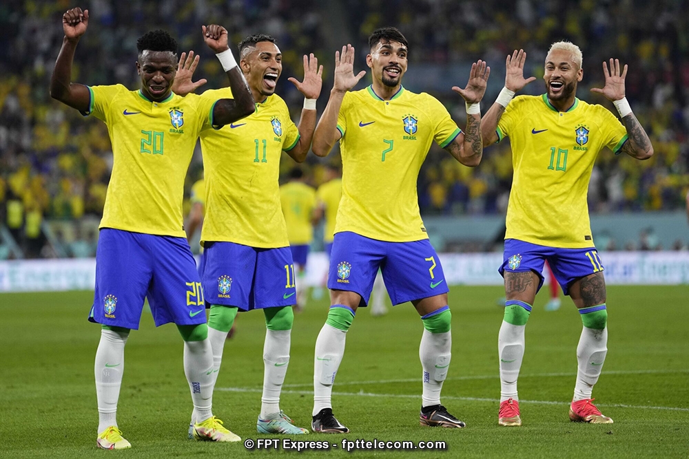 Brazil đang ở ngôi vị cao nhất trên bảng xếp hạng FIFA 2023