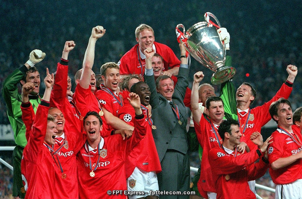 Champions League 1999, Manchester United nâng cúp trong niềm vui bất tận