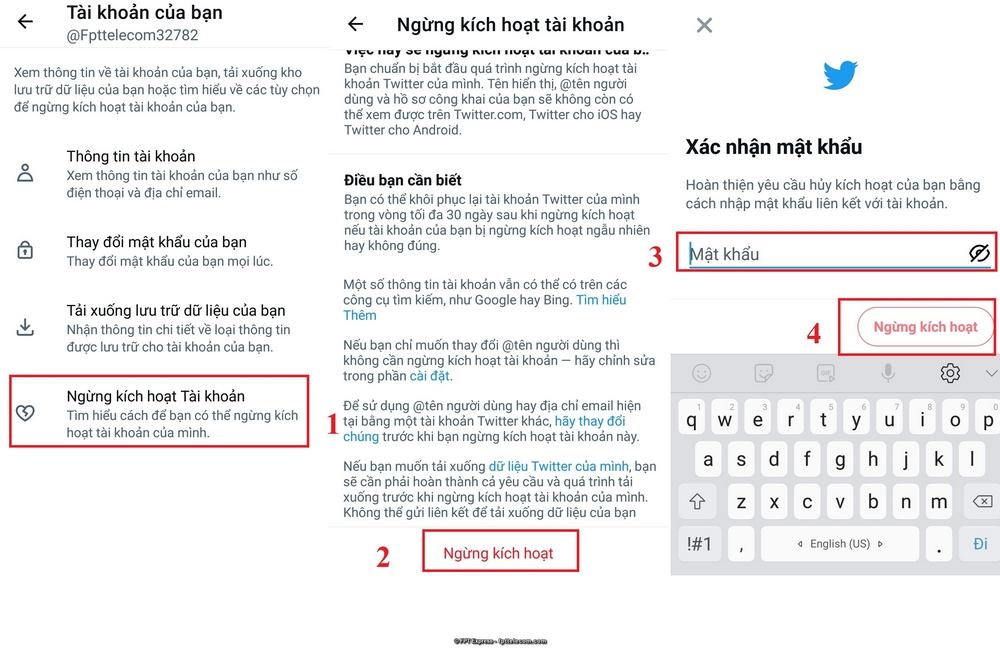 Hướng dẫn cách xóa tài khoản Twitter trên điện thoại, máy tính cực đơn giản 8