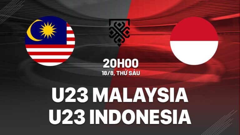 Link xem U23 Malaysia vs U23 Indonesia hôm nay (20h00 ngày 18/08/2023)