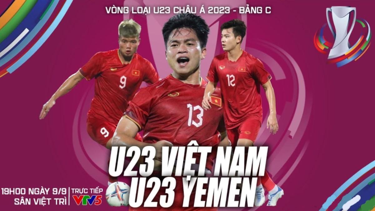 Link xem U23 Việt Nam vs U23 Yemen hôm nay (19h00 ngày 09/09/2023)