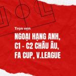 Xem trọn vẹn các giải đá bóng hàng đầu Châu Âu và Việt Nam